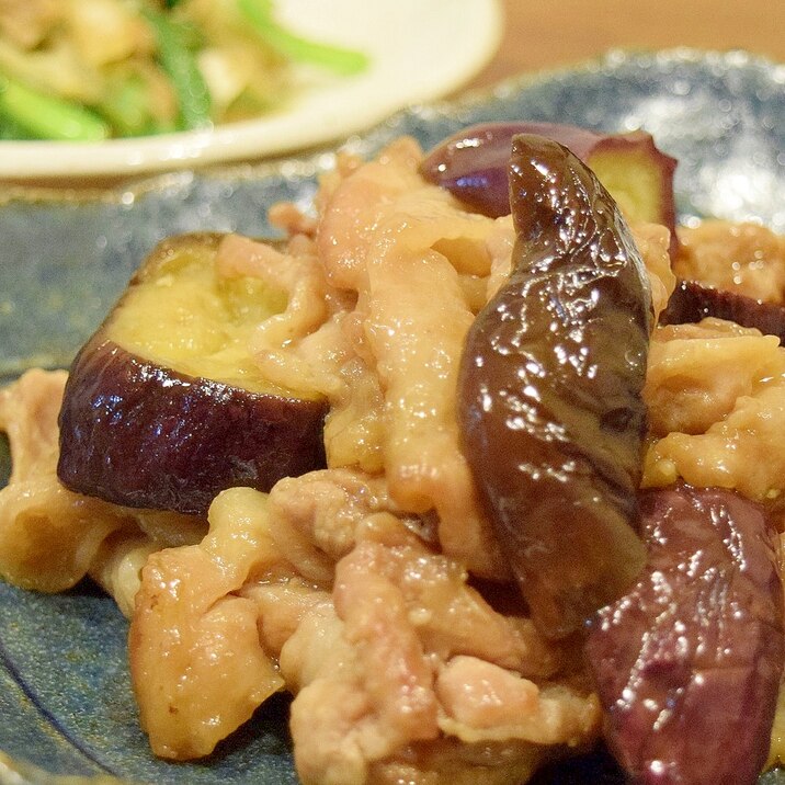 冷めても美味しい♪豚肉と茄子の甘酢炒め